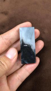 和田玉籽料青花无事牌